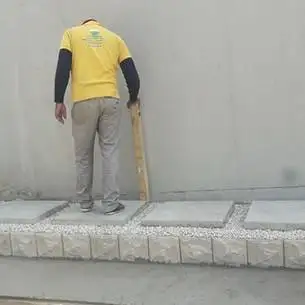 clabbing stepping stones & crushed stones